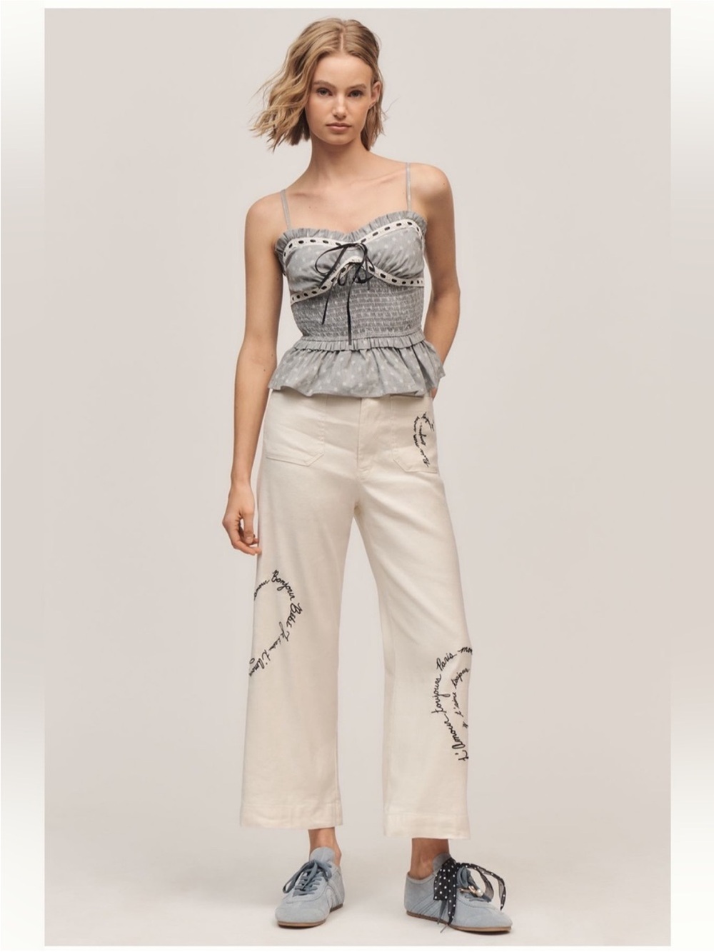 NWT Colette Linen Blend Crop Love
Notes Pants by Maeve